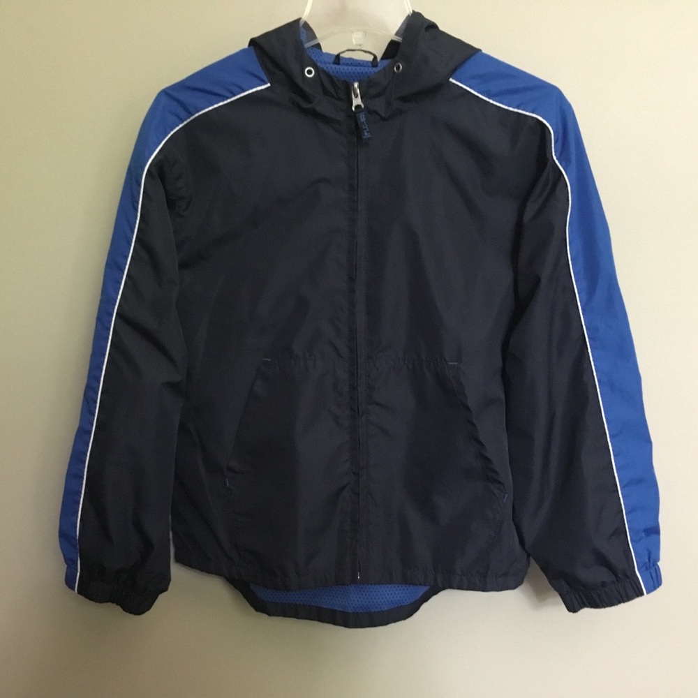 CHILDRENS PLACE blue windbreaker jacket 10/12 L